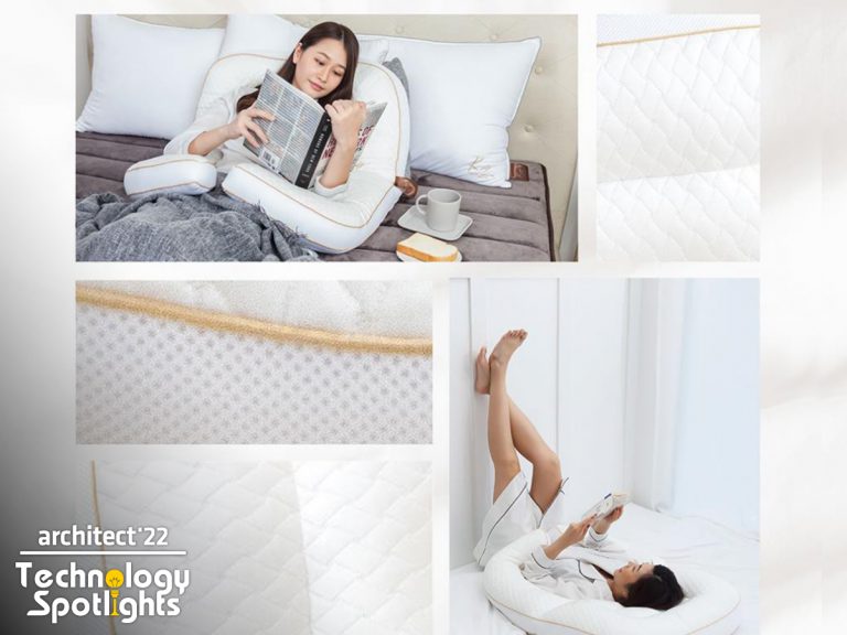Relax with KOMFY’s premium pillow by SILKENTEX at Architect Expo 2022