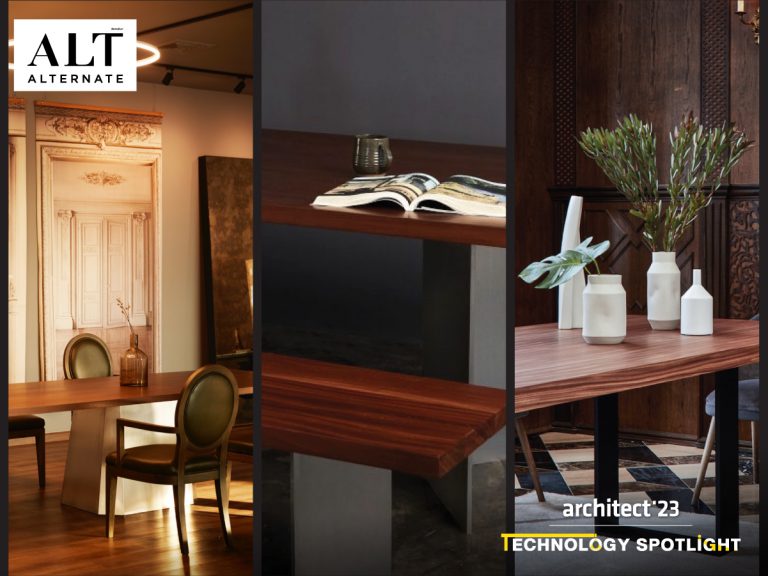 Genuine wooden tables from ALT Alternate will definitely be favourite among wooden furniture lovers, available in various sizes, shapes and types of wood in Architect’23.