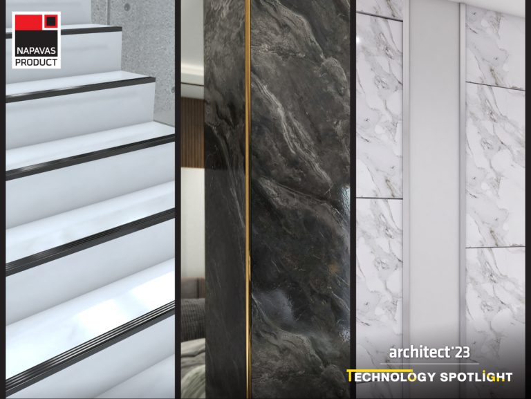 Discover innovative premium-grade aluminum and stainless steel corner trim from NAPAVAS Products at Architect’23