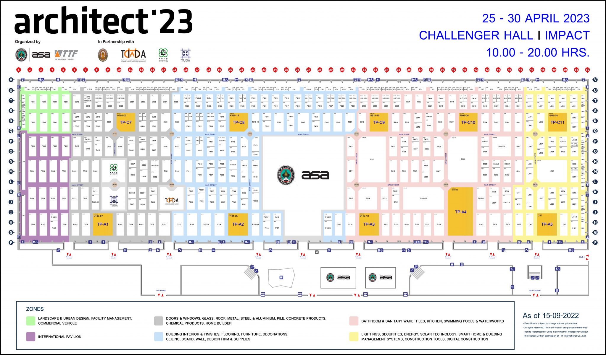 FLOOR PLAN Architect Expo 2023 The 35th ASEAN’s Largest Building Technology Exposition.