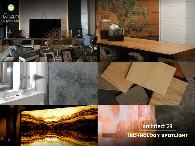 Captivate all eyes with natural stone panels and various decorative surfaces from Ngern Ma Business at Architect’23