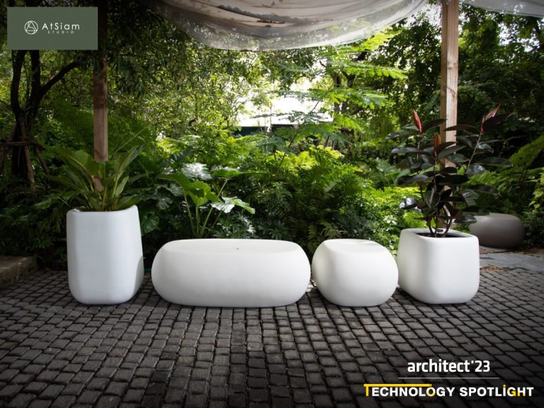 Enhance aesthetics with fiberglass furniture from AtSiam Studio at Architect’23