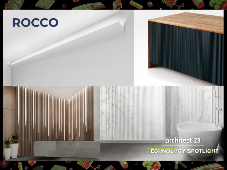 Rocco Wall Decoration แบรนด์สินค้าตกแต่งผนังเกรดพรีเมี่ยมจากวัสดุพอลิสไตรีน (Polystyrene, PS) ในงานสถาปนิก’66