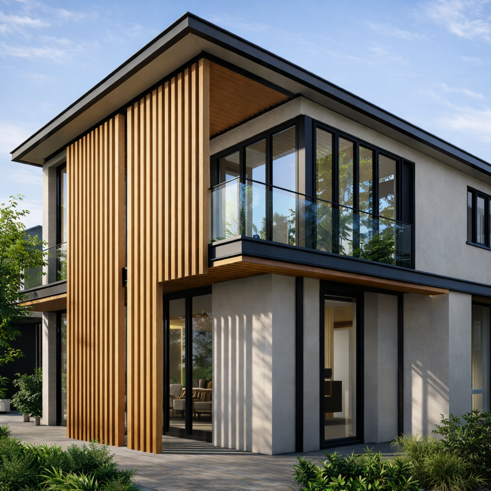 ASA Co-Extrusion Timber Hollow ไม้ระแนงภายนอก - Architectexpo 2027